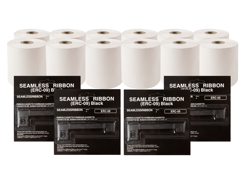 Four Pack 4 x Printer Ribbons 12 x Printer Rolls MTA NSW